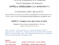 “PRENDERSI CURA DELLA CARNE DI CRISTO”. Il 26 settembre mattina all’Ospedale Annunziata di Cosenza un incontro a più Voci proposto dalla cappella ospedaliera