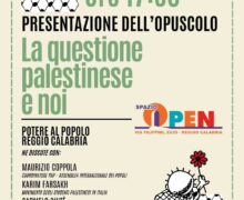 Reggio Calabria, Potere al Popolo presenta l’opuscolo “La Questione Palestinese e Noi”