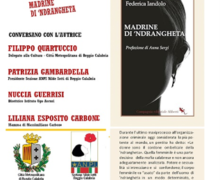 Madrine di ‘‘ndrangheta: la sezione Anpi Nilde Iotti, la Città Metropolitana, il cuore di Medea, l’Istituto Arcuri e l’Istituto Nazionale Ferruccio Parri presentano il libro di Federica Iandolo