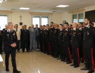 Il Generale di Brigata Riccardo Sciuto in visita ai Carabinieri del gruppo di Locri