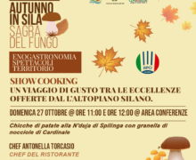 Continuano gli show cooking a Camigliatello Silano , inizia i weekend dedicati all’autunno in Sila.