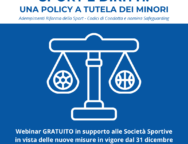 Sport e Diritti: una policy a tutela dei minori – Adempimenti Riforma dello Sport, Codici di Condotta e nomina Safeguarding