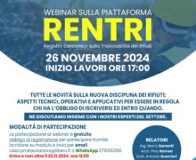 Webinar, sul tema: RENTRI, Registro Elettronico sulla Tracciabilità dei Rifiuti