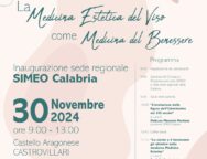 Castrovillari, nel Parco nazionale del Pollino, Convegno su La Medicina Estetica del Viso come Medicina del Benessere e inaugurazione sede Regionale della SIME