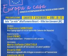 Nasce il nuovo servizio “Europa a casa”, Princi “Strumento per costruire un ponte concreto tra Bruxelles e la Calabria”