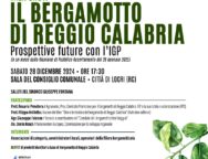 Bergamotto di Reggio Calabria: prospettive future con l’ IGP. Se ne parla sabato a Locri a un mese dalla prossima audizione pubblica ministeriale